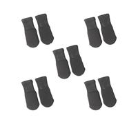 Lot de 5 protections de pieds lavables pour homme et femme Taekwondo Arts martiaux Noir Taille S