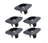 Lot de 5 protections de tête d'arrosage en PVC résistant aux intempéries pour une utilisation toute l'année dans les allées, les allées et les jardins (noir)