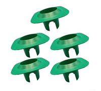 Lot de 5 protections de tête d'arrosage pour systèmes d'irrigation, pour dommages causés par les tondeuses en PVC, disque découpé pour garder l'herbe claire, verte ou noire (vert)