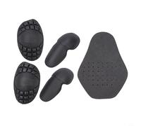 Lot de 5 protections en EVA pour protéger les épaules, les coudes et le dos pour veste d'équitation Noir