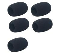 Lot de 5 protections en mousse pour micro, pare-brise, conférence, appel, enregistrements, micro, filtre en mousse
