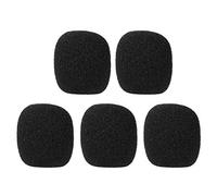 Lot de 5 protections en mousse pour microphone à revers et casque - Réduit la respiration, le vent et les bruits environnementaux