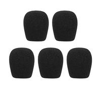 Lot de 5 protections en mousse pour microphone de conférence, casque à revers, microphone de conférence, réduit la respiration, le vent, les bruits environnementaux pour une voix claire