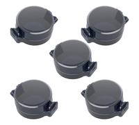 Lot de 5 protections pour pênes dormants de sécurité enfants empêchant le verrouillage accidentel pour boulon de porte Blanc/noir