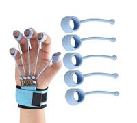 Lot de 5 protège-doigts élastiques en silicone pour muscler les doigts et les mains - Pour bassiste, guitariste