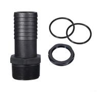 Lot de 5 raccords cannelés en polypropylène avec filetage mâle NPT pour un ajustement et une fonction constants dans les réparations et les nouvelles installations (3,8 cm)