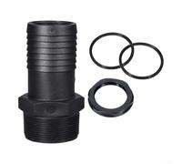 Lot de 5 raccords cannelés en polypropylène avec filetage mâle NPT pour un ajustement et une fonction constants dans les réparations et les nouvelles installations (5,1 cm)