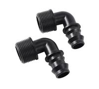 Lot de 5 raccords coudés à Filetage mâle 1/2" et 3/4" DN16 et DN20 for tuyaux d'irrigation et de plomberie(DN16-3I4 inch)