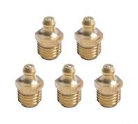 Lot de 5 raccords de graisse droits en laiton avec filetage de 12 x 0,5 mm pour l'entretien des éoliennes et des systèmes d'énergie renouvelable