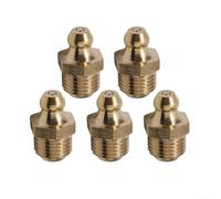 Lot de 5 raccords de graisse hydrauliques droits en laiton M10 x 1 mm pour un remplacement facile
