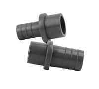 Lot de 5 raccords de tuyau en PVC de 20 mm, 25 mm, 32 mm vers 5/8/10/12/14/16/18/20/25 mm, raccords d'irrigation de jardin, tube rigide, joint pagode en plastique(Outer Dia 32mm-16mm,Grey(5Pcs))