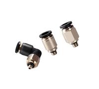 Lot de 5 raccords de tuyau pneumatiques à pression rapide 4 mm 5 mm 6 mm M3 M4 M5 M6 1/8" (5-01, POC)