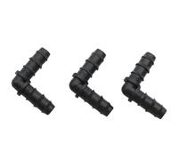 Lot de 5 raccords de tuyauterie DN12 mm et DN16 mm : coudes droits, tés, raccords égaux et réducteurs for l’irrigation de jardin, raccords de tuyau 8/11 mm(DN12 Elbow)