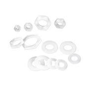 Lot de 5 raccords filetés hexagonaux en PP M5 à M16 mm G1/8 à G1 for pompe à air d'aquarium, raccords de tuyau d'arrosage(5pcs Gasket 24mm)