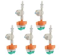 Lot de 5 raccords microgoutte à Goutte, arroseur Rotatif 8 cm/3,2 po avec pulvérisateur Suspendu Anti-Goutte, arrosage de Jardin, Pression de Service de 1,5 à 2,8 kg