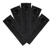 Lot de 5 rallonges de taille réglables, extension de taille élastique, extension de taille pour pantalons, jeans, pantalons de grossesse