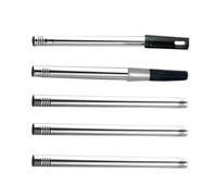 Lot de 5 rallonges en métal faciles à peindre - Adaptateur de rouleau de peinture - Poignées extensibles - Installation simple pour rouleaux de peinture