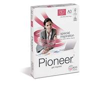 Lot de 5 Ramettes de 500 feuilles A3 80g, papier sans chlore extra blanc Pioneer CIE 172 393236