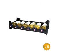 Lot de 5 Rayonnages x 6 bouteilles 680 x 280 x 140 mm