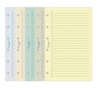 Lot de 5 Recharge Exatime 17 - Bloc de 44 feuillets couleurs lignés
