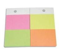 Lot de 5 recharges 1 bloc 51x75 mm pour support format A6. Couleurs néons G