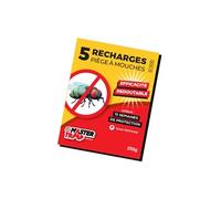 MASTER TRAP BY FAVEX - Recharge Piège à mouches Master Trap - Recharge pour piège à mouches Master Trap - Efficace, Lot de 5 recharges - Jusqu'à 15 semaines de protection, 5 sachets
