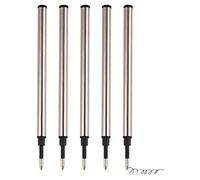 Lot de 5 recharges de stylo à bille de rechange 0,5 mm pour stylo à bille rétractable fournitures scolaires de bureau