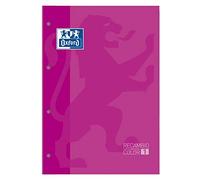 Lot de 5 recharges Oxford feuilles A4 80 feuilles