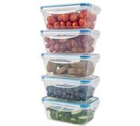 Accessoire de cuisine Classbach Lot de 5 Récipients Alimentaires en Plastique avec Couvercles, Boîte à Lunch,, C-FHD 4007 K, ,