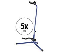 Lot de 5 Réglable Stand Support rembourré Acoustic Electric Guitar Trépied Bleu