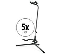 Lot de 5 Réglable Stand Support rembourré Acoustic Electric Guitar Trépied Noir