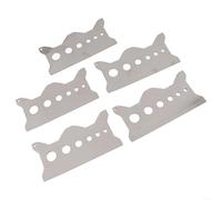Lot de 5 règles de mesure à vis, 1 à 100 mm, guide en spirale pour diamètre et pas, échelle transparente résistante à l'usure, pour ingénieurs et ateliers de bricolage