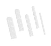 Lot de 5 règles en acrylique pour arcs d'argile avec échelle transparente, outil de mesure incurvé flexible pour argile douce et artisanat