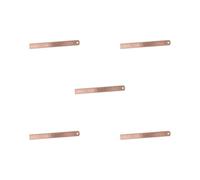 Lot de 5 règles en cuivre pratiques de 15 cm pour cahiers, architectes, ateliers