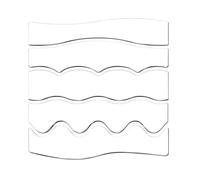 Lot de 5 règles et modèles de courtepointe en acrylique pour des motifs élégants dans un projet de couture
