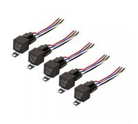 Lot de 5 relais de voiture 12 V 40 A avec prise de faisceau pour diverses applications automobiles