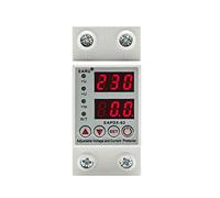 Lot de 5 relais protection réglables à double affichage for rail DIN, contre les surtensions et sous-tensions, 40 A, 63 A, 220 V, 230(25 V,5 pcs)