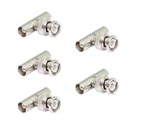 Lot de 5 répartiteurs BNC de type T,BNC mâle vers double femelle pour câble coaxial,vidéosurveillance,antenne