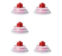 Lot de 5 réservoirs de toilettes en silicone robuste, joints de rechange étanches, installation facile pour modèles de toilettes généraux, joints de toilettes en silicone