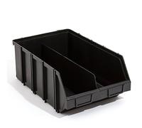 Lot de 5 résistants bacs a bec, conteneurs de stockage Modulbox avec 2 compartiments, taille 4