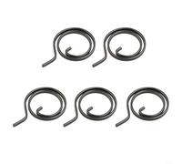 Lot de 5 ressorts de poignée de porte en acier inoxydable noir pour remplacement de torsion pour levier cassé, loquet de réparation pour poignée de levier cassé, main gauche et droite, kit de matériel
