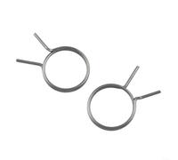 Lot de 5 ressorts de poignée de porte en acier inoxydable noir rond pour remplacement de torsion pour levier cassé, loquet de réparation pour poignée de levier cassé, main gauche et droite, kit de