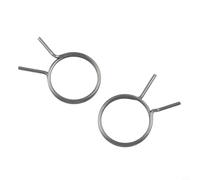 Lot de 5 ressorts de torsion hélicoïdaux en acier inoxydable pour poignée de porte, levier de porte intérieure de rechange en noir (FW-MSXNH)