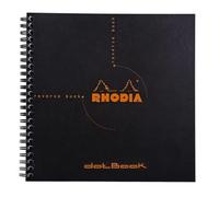 Lot de 5 Reverse Book Classic noir 210x210, 160p./80 feuilles microperforées 80 g/m² reliure intégrale, dot grid