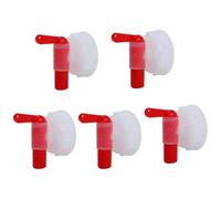 Lot de 5 robinets d'eau en plastique avec filetage DN61, bec verseur de 61 mm pour réservoirs de 15 à 60 L, robinet de rechange étanche pour refroidisseur d'eau, distributeur de boissons, camping en