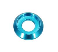 Lot de 5 rondelles à tête bombée en alliage d'aluminium, M2, M2.5, M3, M4, M5, M6, M8, colorées, for vis à tête bombée anodisée(Sky blue,M3)