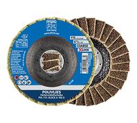 Lot de 5 rondelles de ponçage 115 mm, taille 100 gros, corindon, A, X-LOCK (22,23 mm), pour un changement rapide et confortable des outils