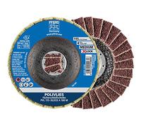 Lot de 5 rondelles de ponçage 115 mm, taille de grain 180, moyen, corindon, A, X-LOCK (22,23 mm), pour un changement rapide et confortable des outils