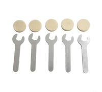 Lot de 5 rondelles en feutre de rechange pour machine à expresso Breville modèles BES870/BES878/BES880/BES860/BES840/BES810/BES450/BES500, matériau en laine pour un entretien fiable du moulin à café