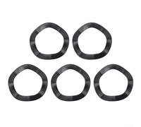 Lot de 5 rondelles ondulées de manivelle en acier pour systèmes de 24 mm et 30 mm, adaptateur de cale réducteur de pédalier de vélo avec tailles 38,5 x 31,5 mm et 33,6 x 24,2 mm pour mise à niveau de